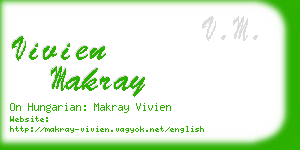 vivien makray business card